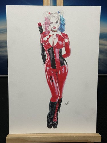 Harley quinn pin art - quinn,